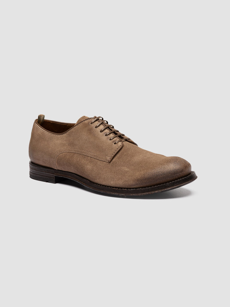 ANATOMIA 012 - Braune Derby-Schuhe aus Wildleder