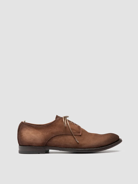 Men's Brown Suede Derby Shoes: ANATOMIA 060 – Officine Creative