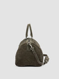 ARMOR 01 - Grüne Wochenendtasche aus gewebtem Wildleder - thumb image 6,side view