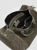 ARMOR 01 - Grüne Wochenendtasche aus gewebtem Wildleder - thumb image 7,side view