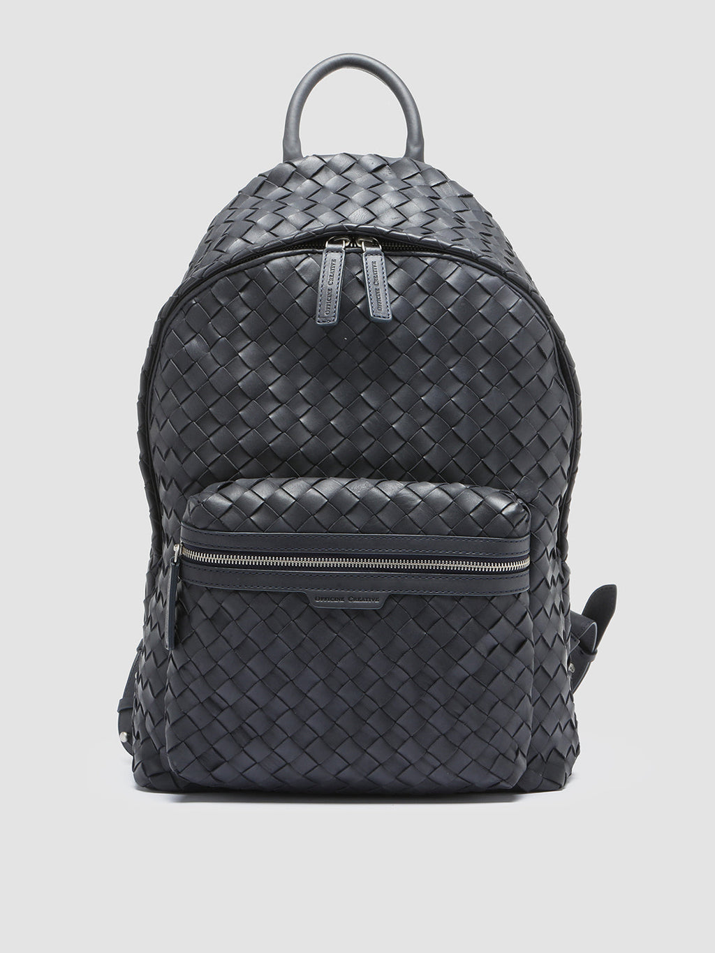 ARMOR 04 - Blauer Lederrucksack - image 1,side view