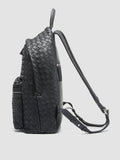 ARMOR 04 - Blauer Lederrucksack - thumb image 5,side view