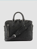 ARMOR 011 - Black Woven Leather Bag - thumb image 1,side view