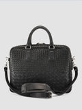 ARMOR 011 - Black Woven Leather Bag - thumb image 6,side view