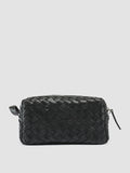 ARMOR 014 - schwarze Tasche aus gewebtem Leder - thumb image 1,side view