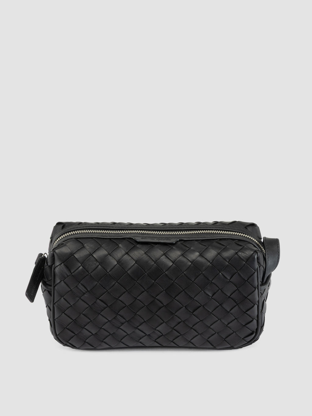 ARMOR 014 - Black Woven Leather Pouch - image 4,side view