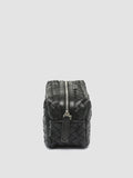 ARMOR 014 - schwarze Tasche aus gewebtem Leder - thumb image 5,side view
