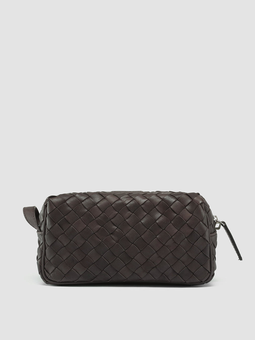 ARMOR 014 - braune Tasche aus gewebtem Leder - image 1,side view