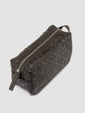 ARMOR 014 - Brown Woven Leather Pouch - thumb image 2,side view