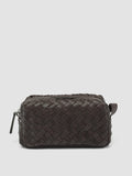ARMOR 014 - braune Tasche aus gewebtem Leder - thumb image 4,side view