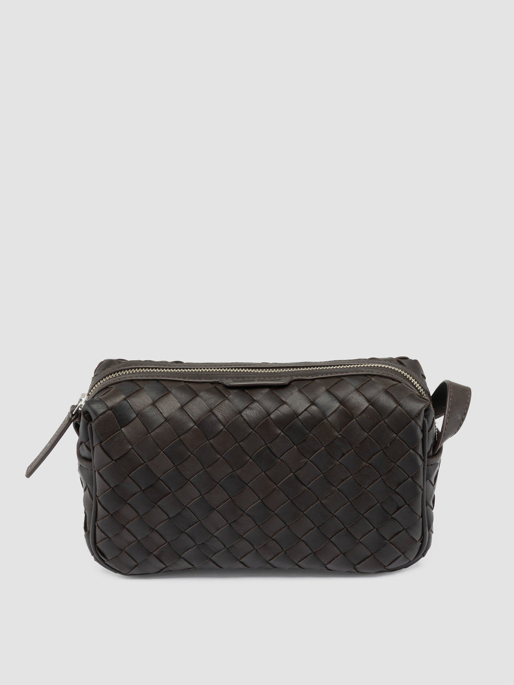 ARMOR 014 - Brown Woven Leather Pouch - image 4,side view