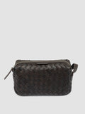 ARMOR 014 - Brown Woven Leather Pouch - thumb image 4,side view