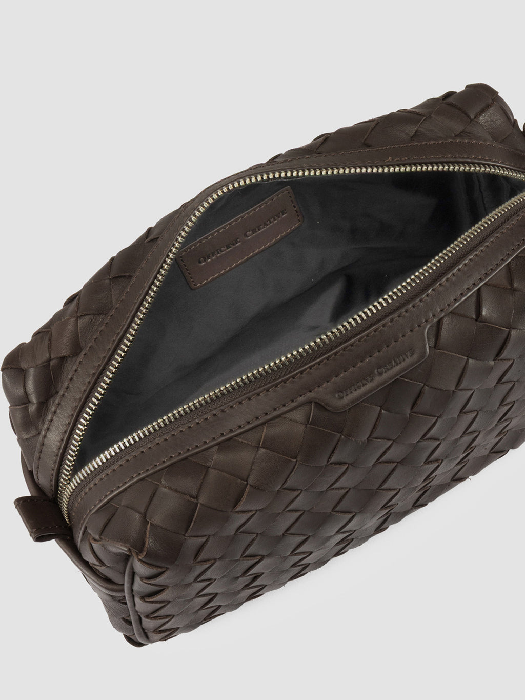 ARMOR 014 - Brown Woven Leather Pouch - image 6,side view