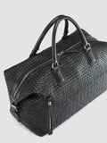 ARMOR 019 - Black Leather Travel Bag - thumb image 2,side view