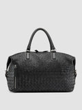 ARMOR 019 - Black Leather Travel Bag - thumb image 3,side view