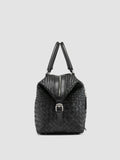 ARMOR 019 - Black Leather Travel Bag - thumb image 4,side view