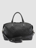 ARMOR 019 - Black Leather Travel Bag - thumb image 5,side view