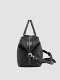 ARMOR 019 - Black Leather Travel Bag - thumb image 6,side view