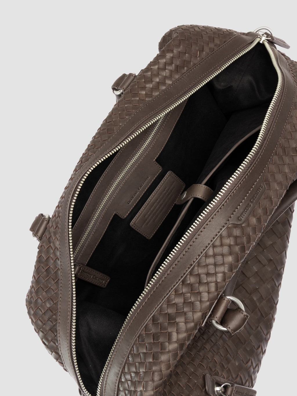 ARMOR 019 - Brown Leather Travel Bag - image 7,side view