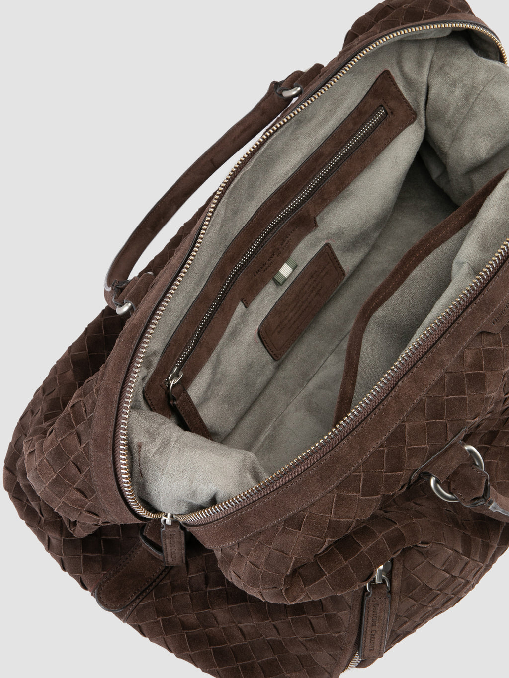 ARMOR 019 - Brown Leather Travel Bag - image 6,side view