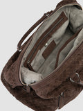 ARMOR 019 - Brown Leather Travel Bag - thumb image 6,side view