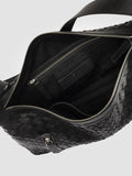 ARMOR 024 - Schwarze Umhängetaschen aus Leder - thumb image 6,side view