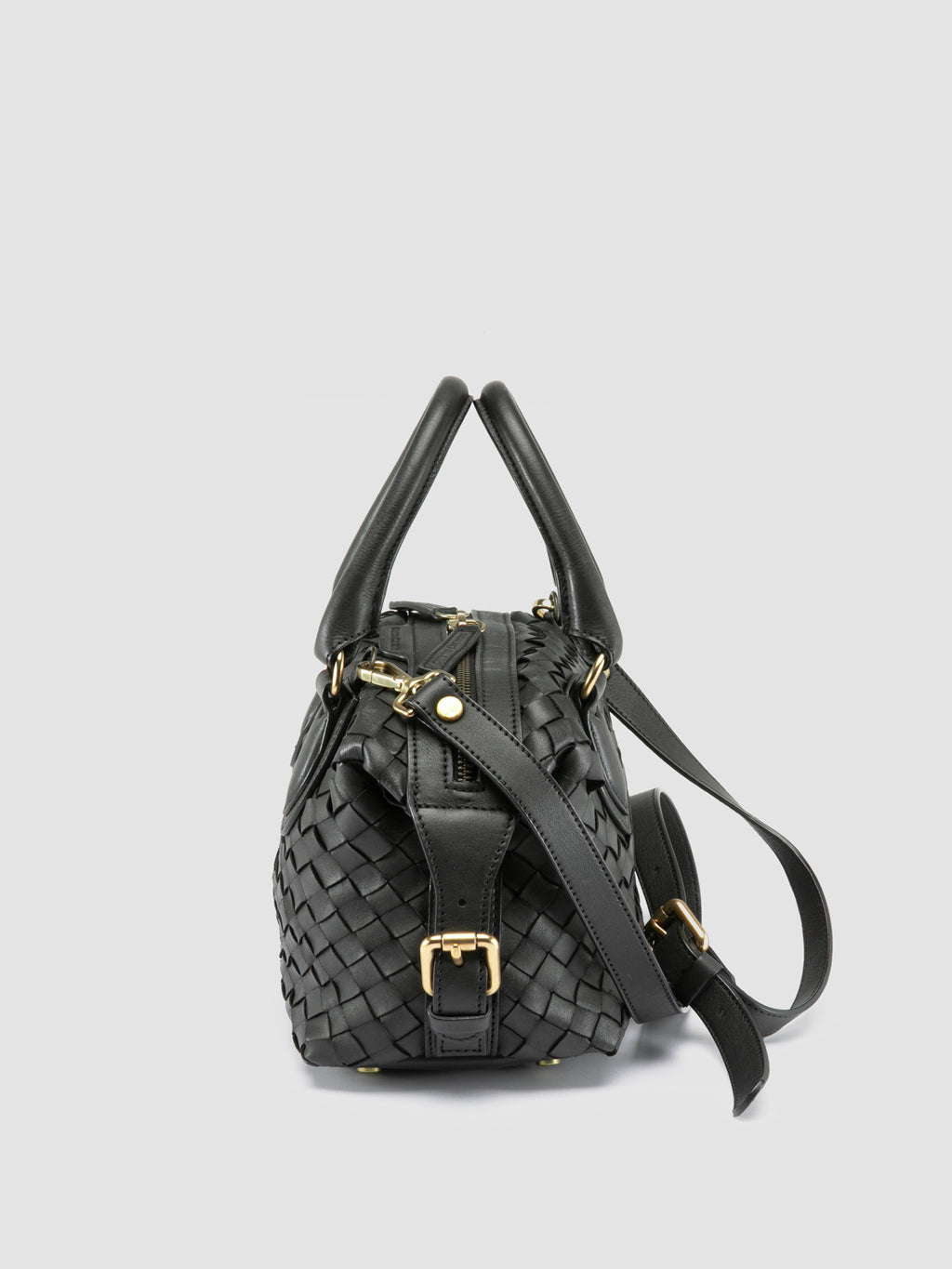 AURA 002 - Black Leather Handle Bag Officine Creative - 5