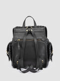 AURA 004 - Schwarzer Lederrucksack - thumb image 4,side view