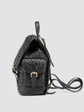 AURA 004 - Schwarzer Lederrucksack - thumb image 5,side view