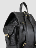 AURA 004 - Schwarzer Lederrucksack - thumb image 6,side view