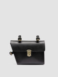 OC BIKE 001 - Schwarze Fahrradtasche aus Leder - thumb image 1,side view