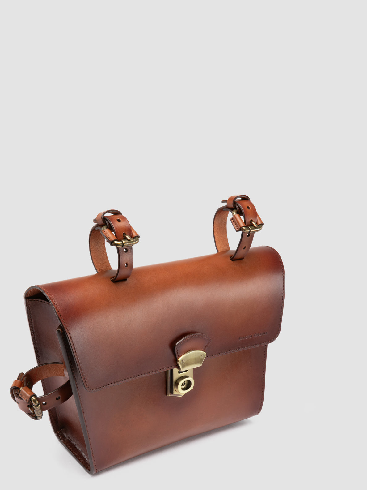 fahrradtasche aus leder Braune Leder-Fahrradtasche Herren: OC BIKE 001 – Officine Creative