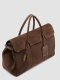 BOSTONIAN 001 - Brown Suede Weekender - thumb image 2,side view