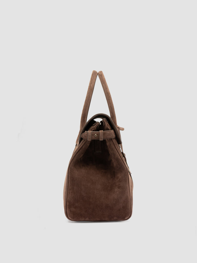 BOSTONIAN 001 - Brown Suede Weekender