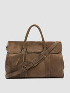 BOSTONIAN 001 - Brown Suede Travel Bag