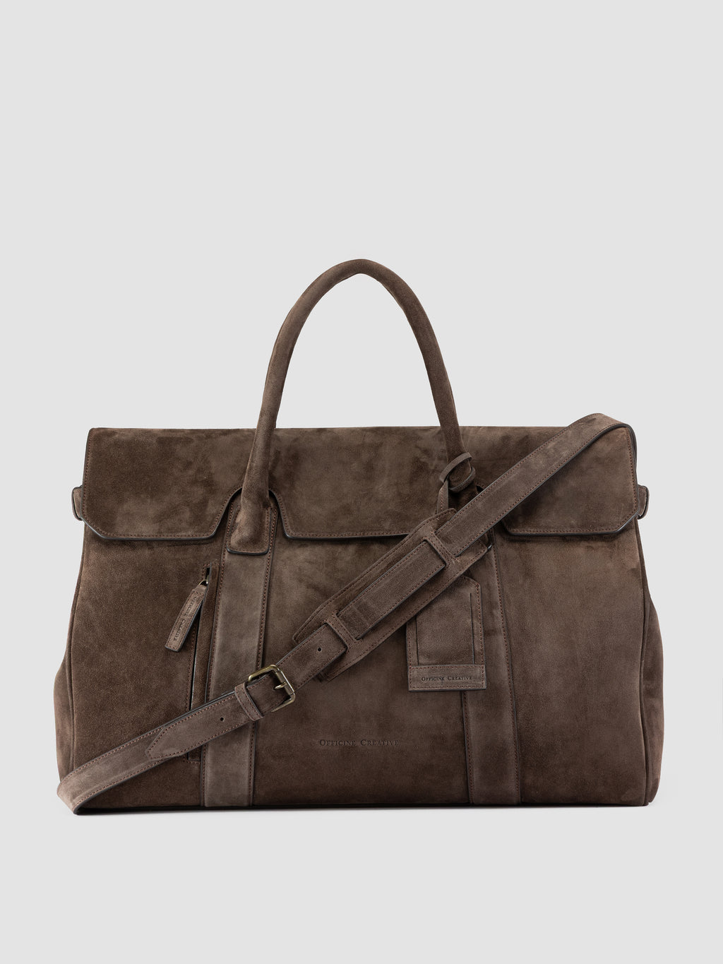 BOSTONIAN 001 - Brown Suede Weekender - image 1,side view