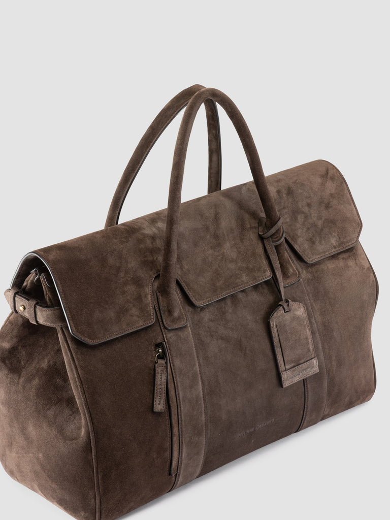 BOSTONIAN 001 - Brown Suede Weekender