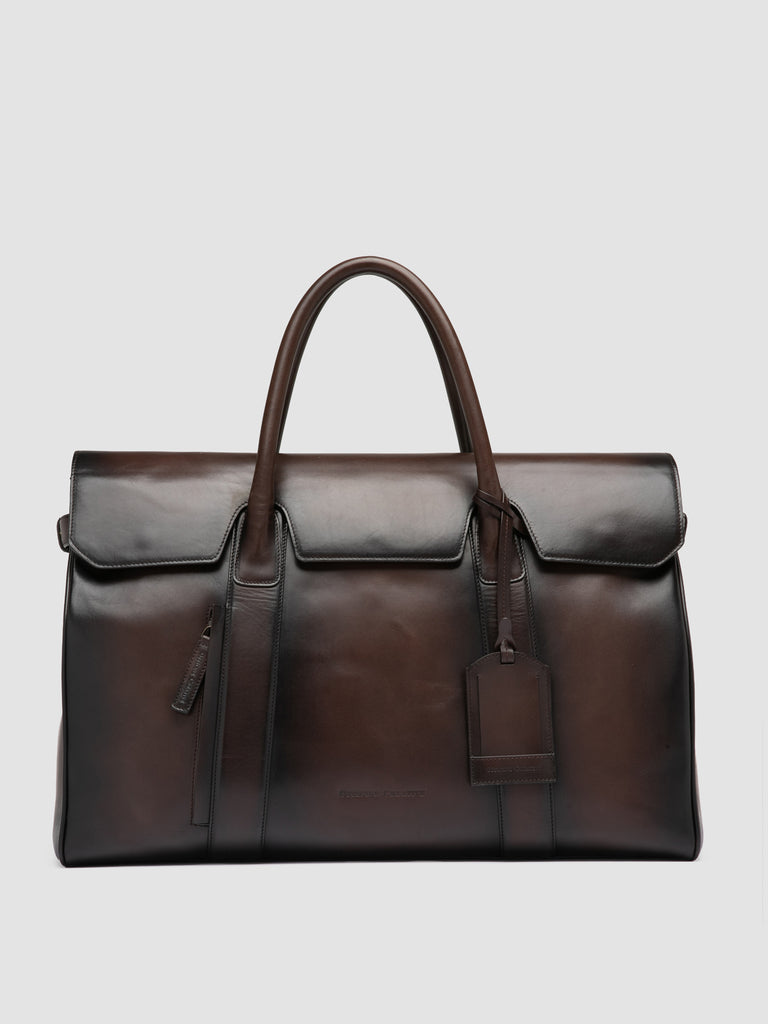 BOSTONIAN 001 - Brown Leather Travel Bag