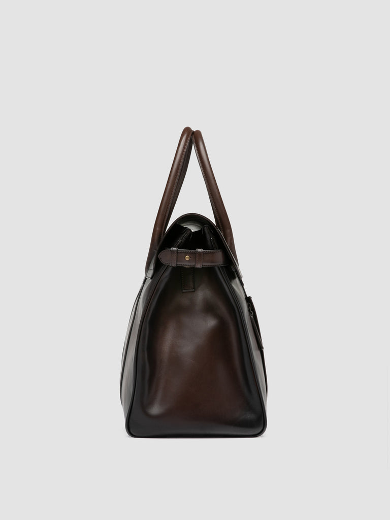 BOSTONIAN 001 - Brown Leather Travel Bag