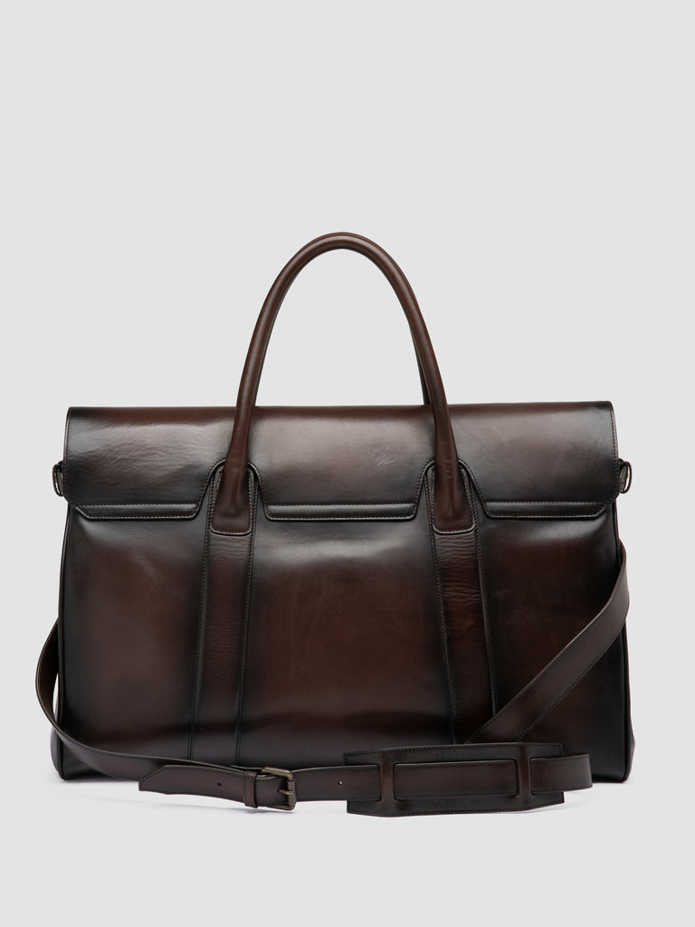 BOSTONIAN 001 - Brown Leather Travel Bag