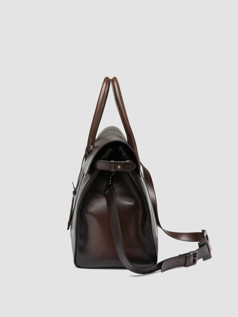 BOSTONIAN 001 - Brown Leather Travel Bag