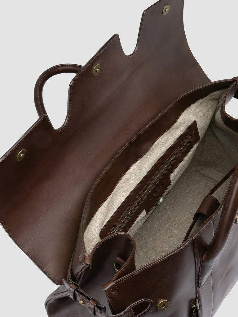 BOSTONIAN 001 - Brown Leather Travel Bag