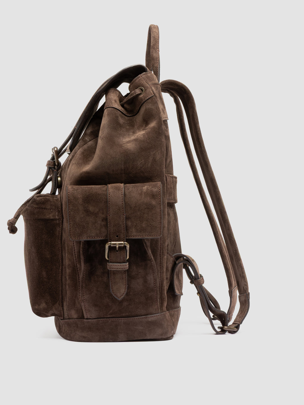 BOSTONIAN 003 - Brown Suede Backpack - image 5,side view