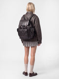 BOSTONIAN 003 - Schwarzer Lederrucksack - thumb image 2,side view