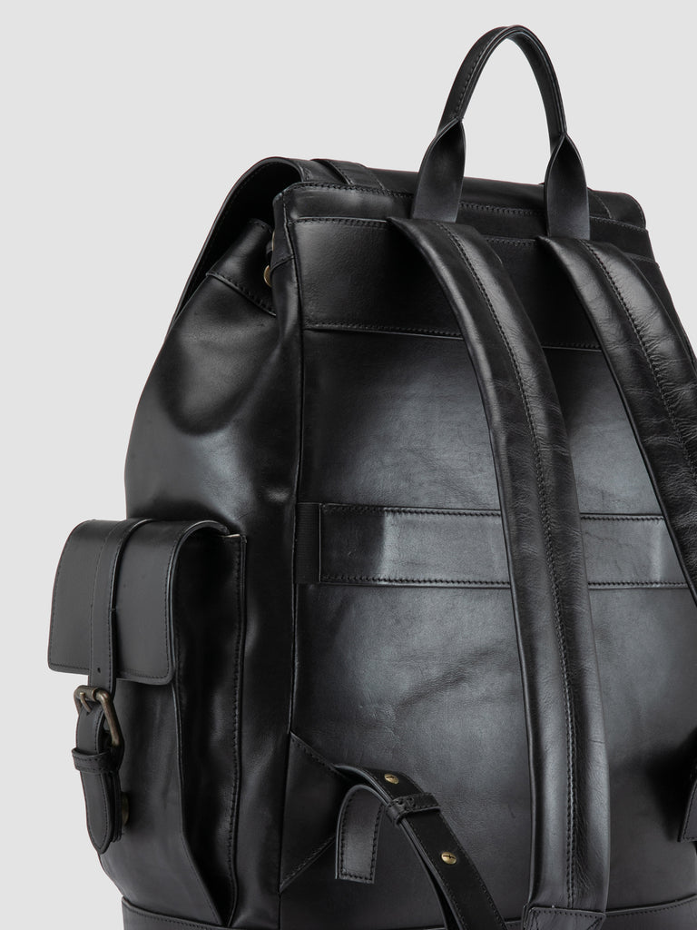 BOSTONIAN 003 - Black Leather Backpack
