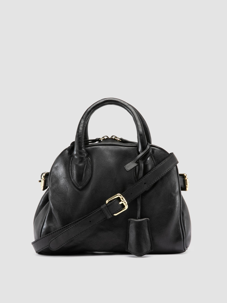 BOWLER 007 - Black Leather Shoulder Bags