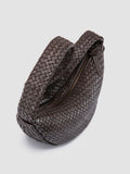 OC CLASS 068 - Brown Woven Leather Crossbody Bag - thumb image 2,side view