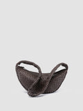 OC CLASS 068 - Brown Woven Leather Crossbody Bag - thumb image 4,side view
