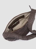 OC CLASS 068 - Brown Woven Leather Crossbody Bag - thumb image 6,side view