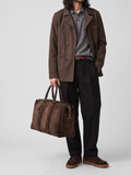 QUENTIN 009 - Brown Suede Bag - thumb image 2,side view